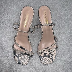Snakeskin heels